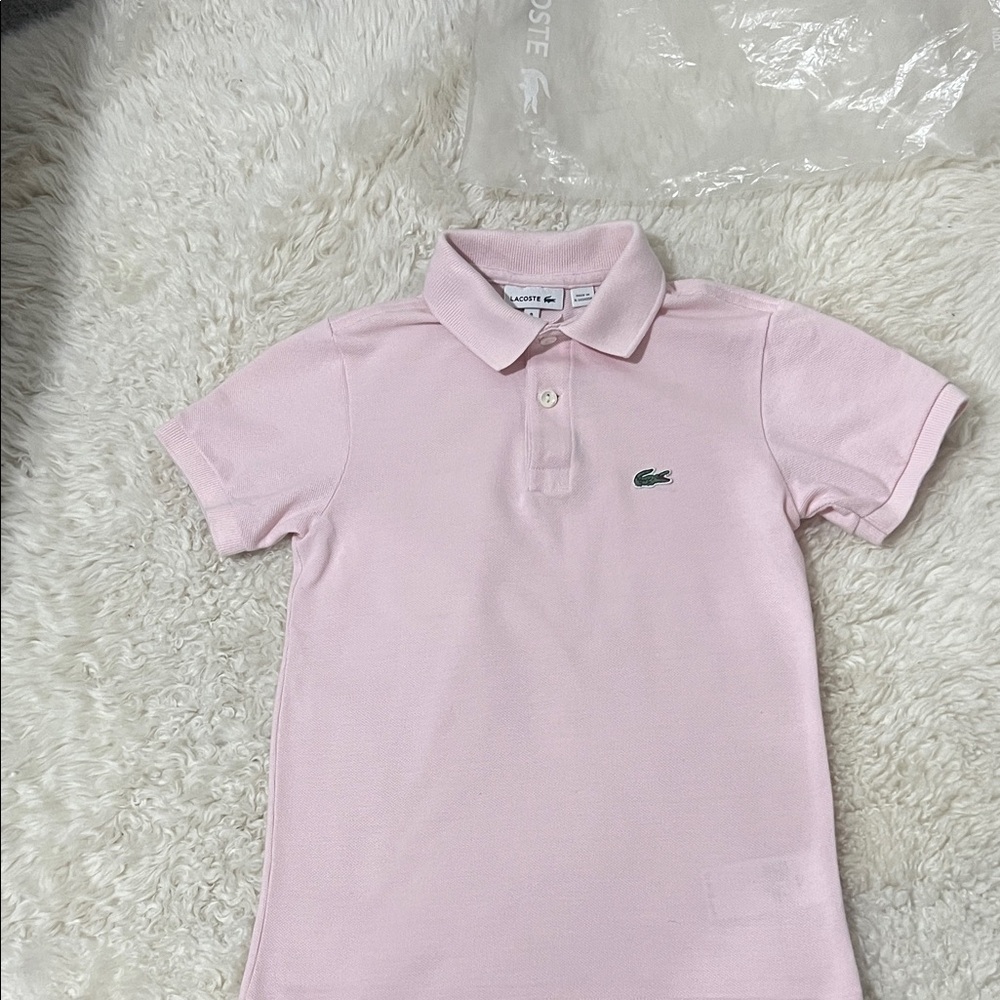 Lacoste Kids Light Pink Polo Shirt